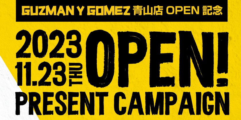 GYG Aoyama Grand Open on Nov 23th!